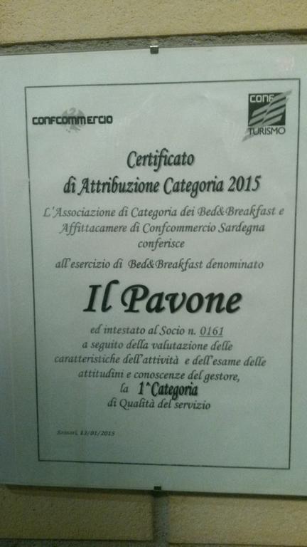 B&B Il Pavone Сассари Экстерьер фото